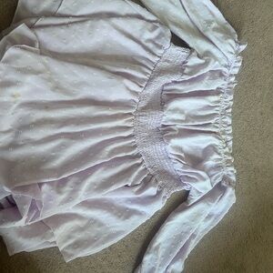 Lavender Smocked Blouse